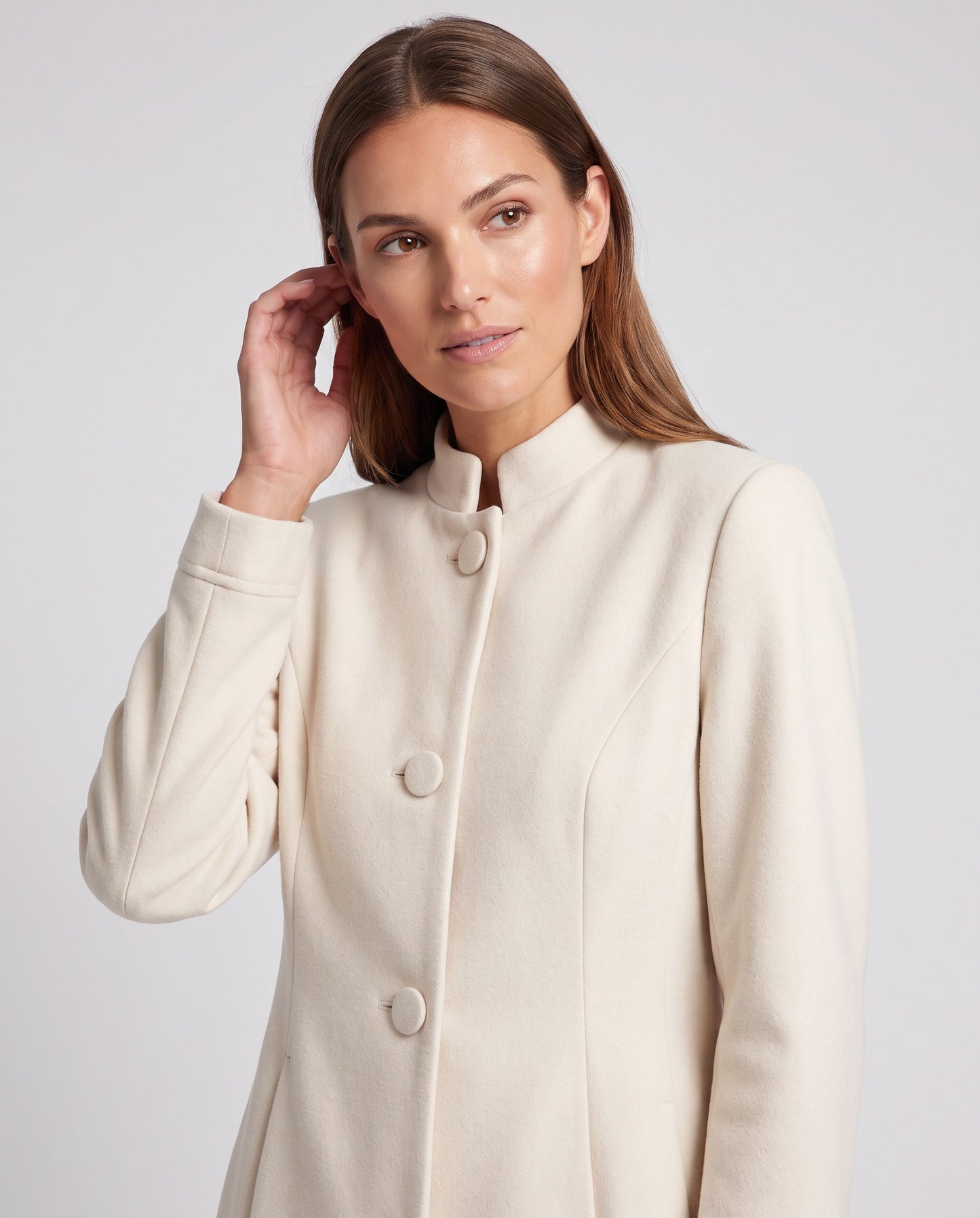 A-Line Button Front Coat