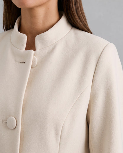 A-Line Button Front Coat