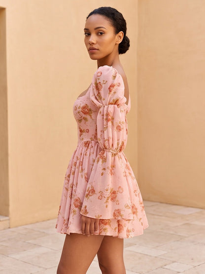 Corset Square Neck Mini Dress