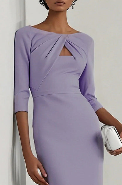 Cutout Sleeve Midi Dress