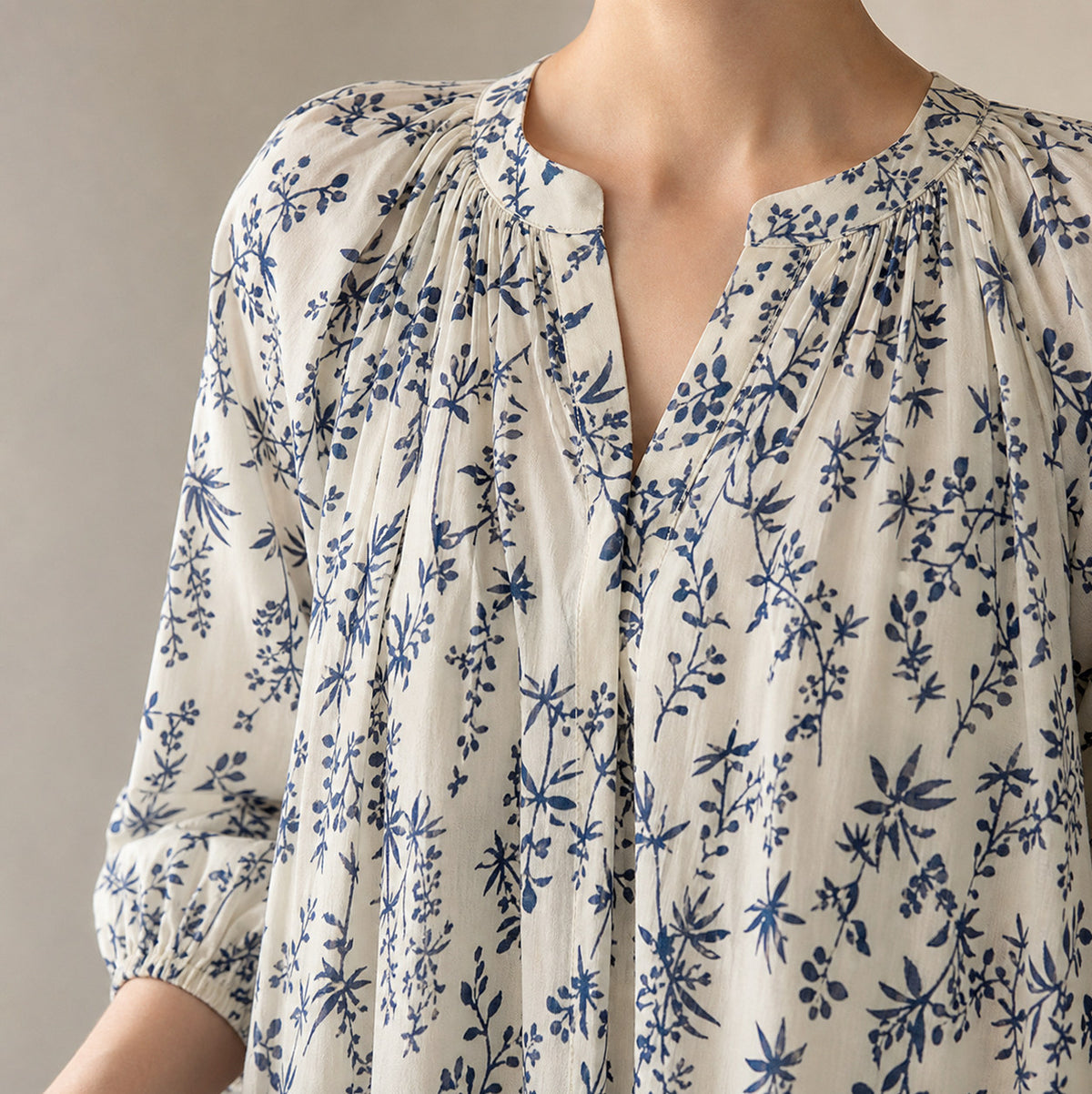 Ditsy Floral Tie Waist Midi Dress
