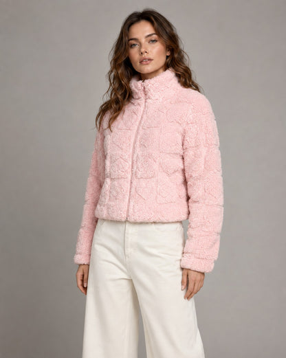 Fleece High Neck Zip Jacket