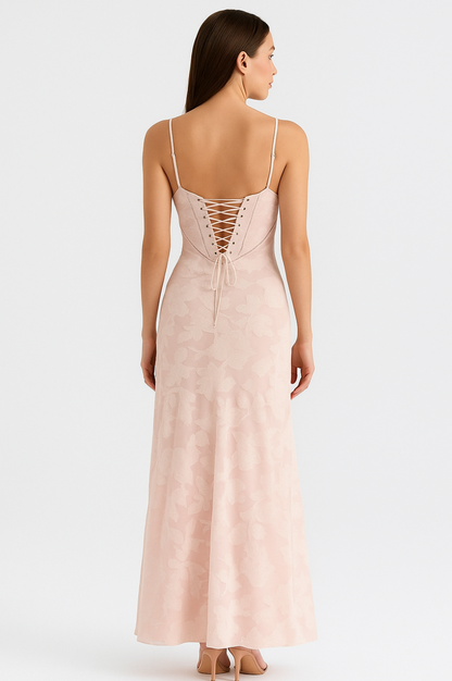 Floral Corset Maxi Dress