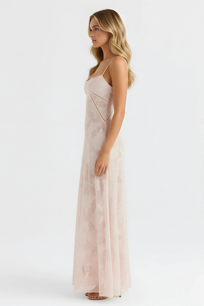 Floral Corset Maxi Dress