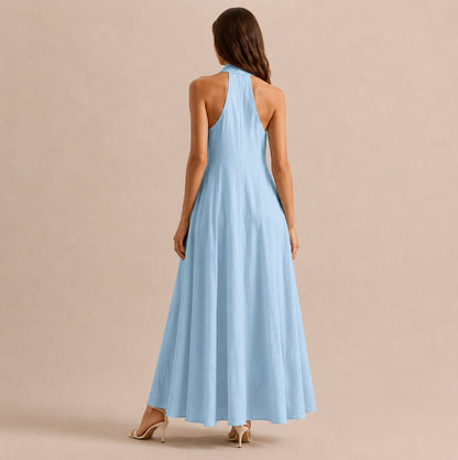 Halter A-Line Maxi Dress