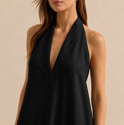 Halter A-Line Maxi Dress
