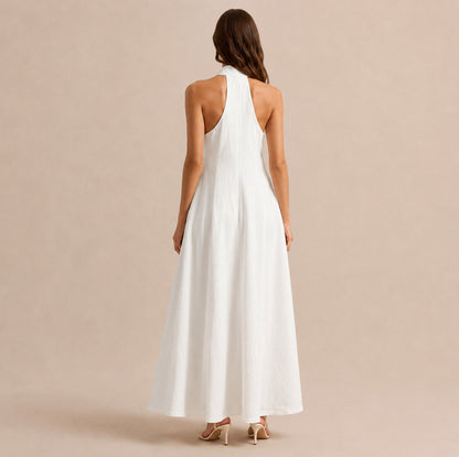 Halter A-Line Maxi Dress