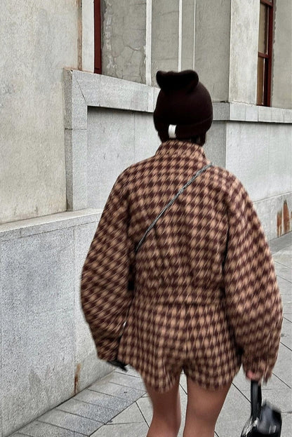 Houndstooth Knit Two Piece Set