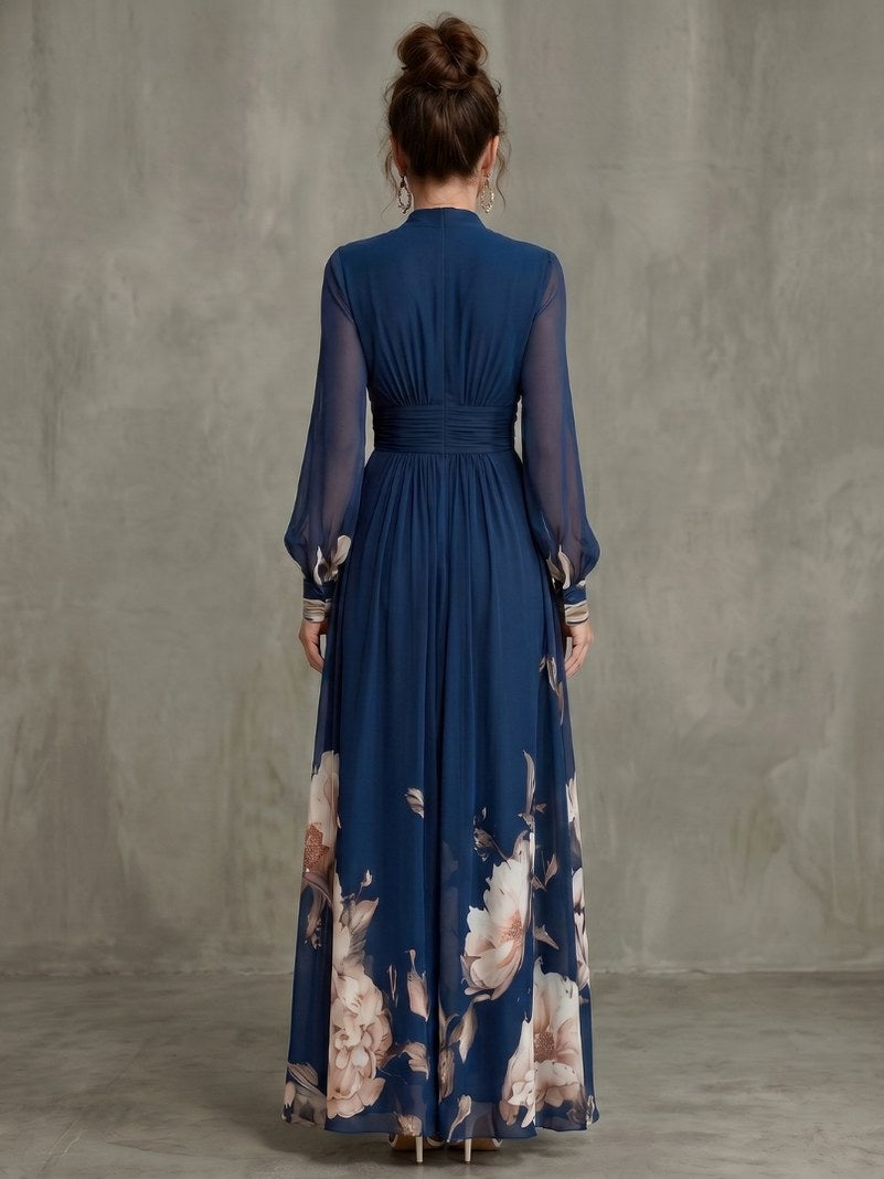 Chiffon Floral Maxi Dress