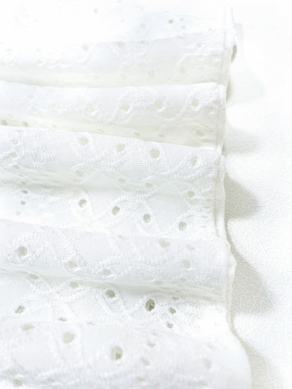 Eyelet V-Neck Sleeveless Top