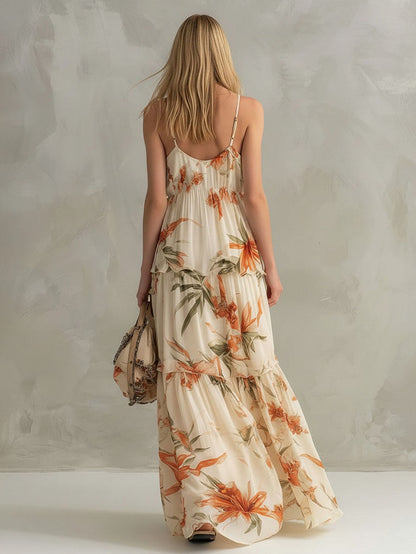 Floral Tiered Maxi Sundress