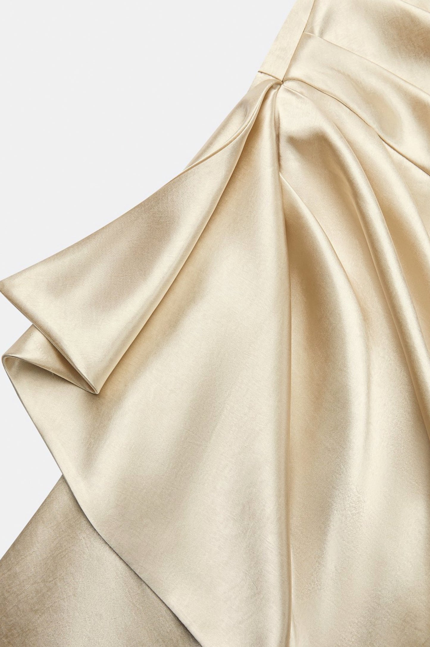 Satin One Shoulder Maxi Dress