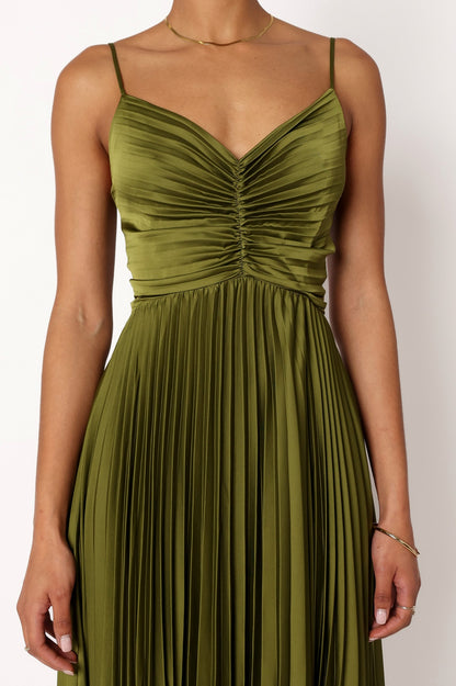 Satin Sweetheart Maxi Dress