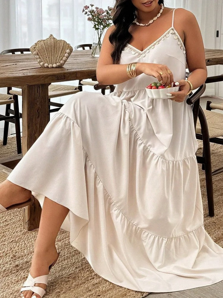 Tiered Spaghetti Strap Maxi Dress