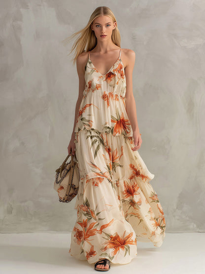 Floral Tiered Maxi Sundress