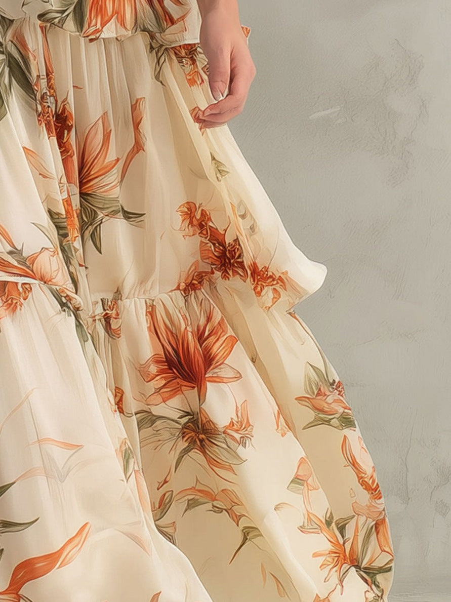 Floral Tiered Maxi Sundress