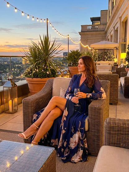Chiffon Floral Maxi Dress