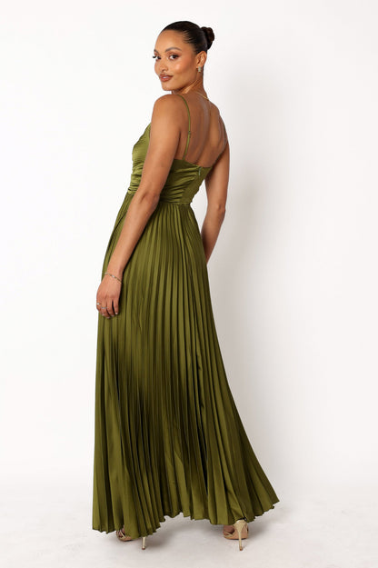 Satin Sweetheart Maxi Dress