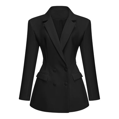 Long Sleeve Double Breasted Blazer Dress
