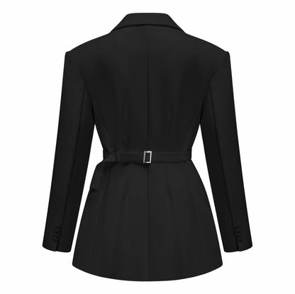 Long Sleeve Double Breasted Blazer Dress
