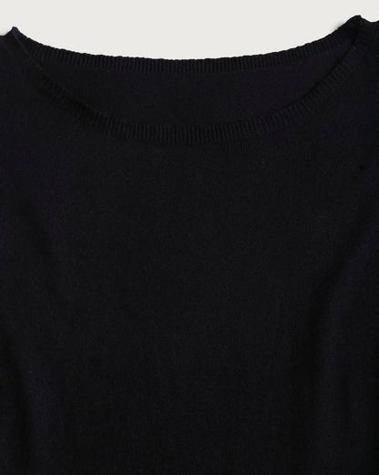 Long Sleeve Ruffle Hem Sweater Dress