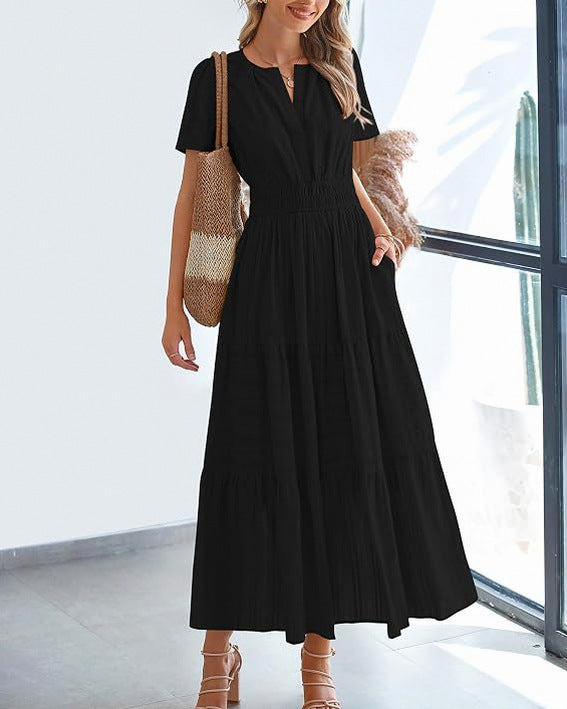 Smocked Tiered Maxi Dress