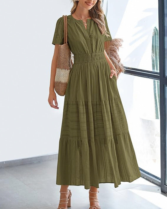 Smocked Tiered Maxi Dress