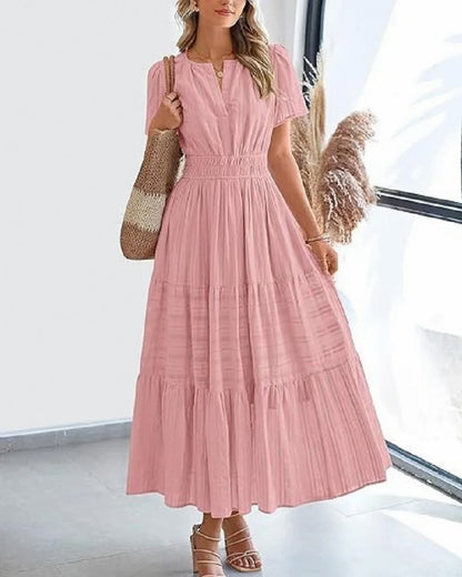 Smocked Tiered Maxi Dress
