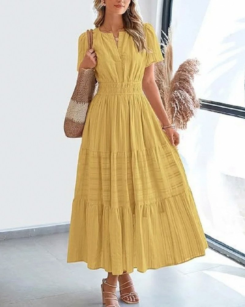 Smocked Tiered Maxi Dress