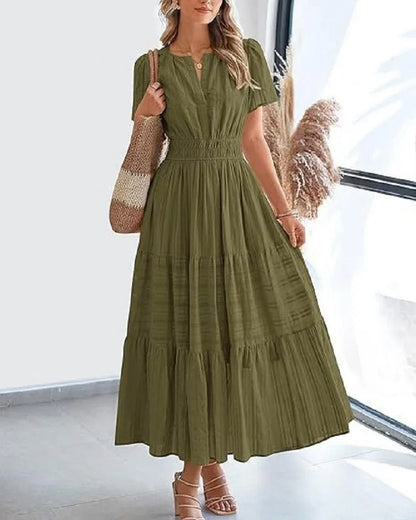 Smocked Tiered Maxi Dress