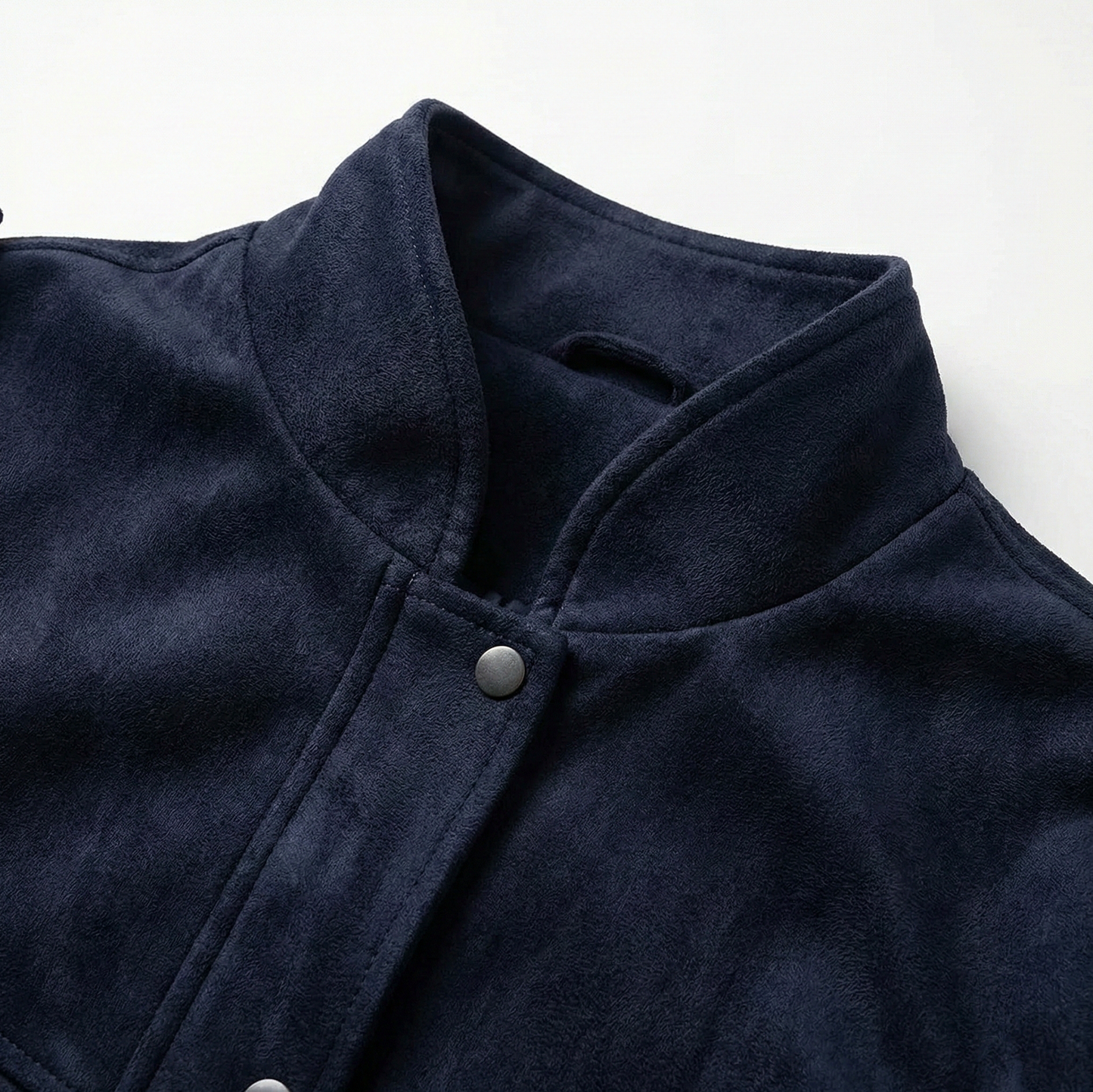 Suede Button Front Jacket