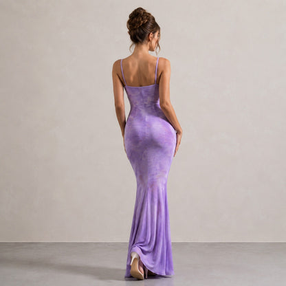 Tie Front Bustier Maxi Dress