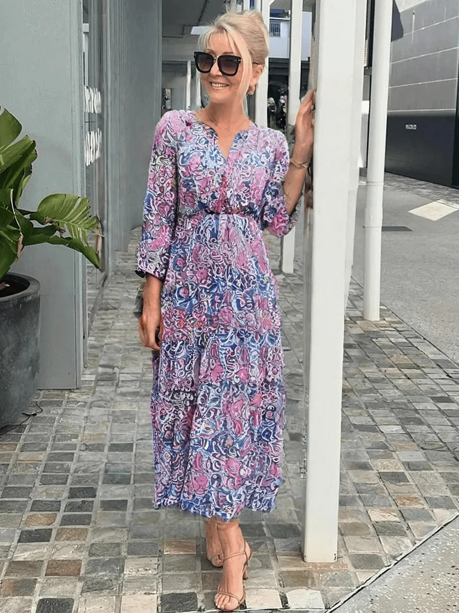 Floral Tiered Maxi Dress